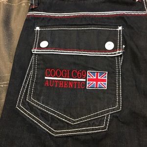 Mens COOGI JEANS Denim Shorts Waist Size 46